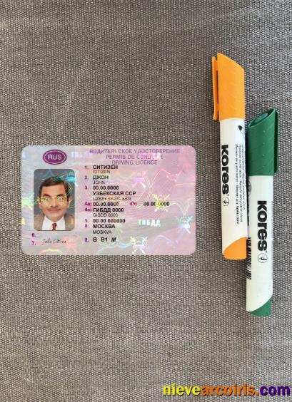 Russia driving license 2020-present photolook